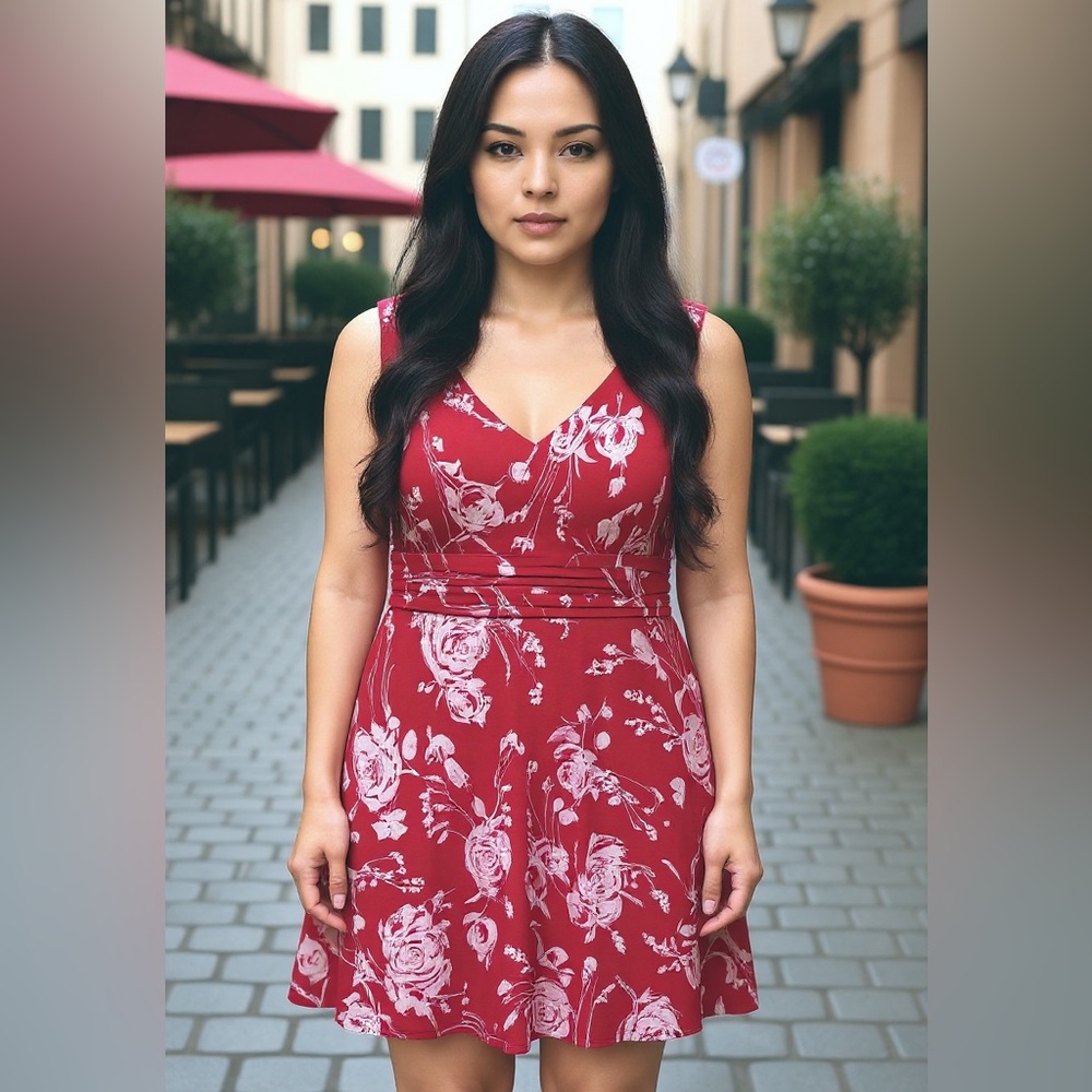 Pink Floral Dress